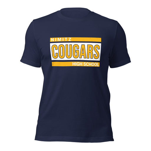 Nimitz High School Cougars Navy Blue Premium Unisex T-shirt 098