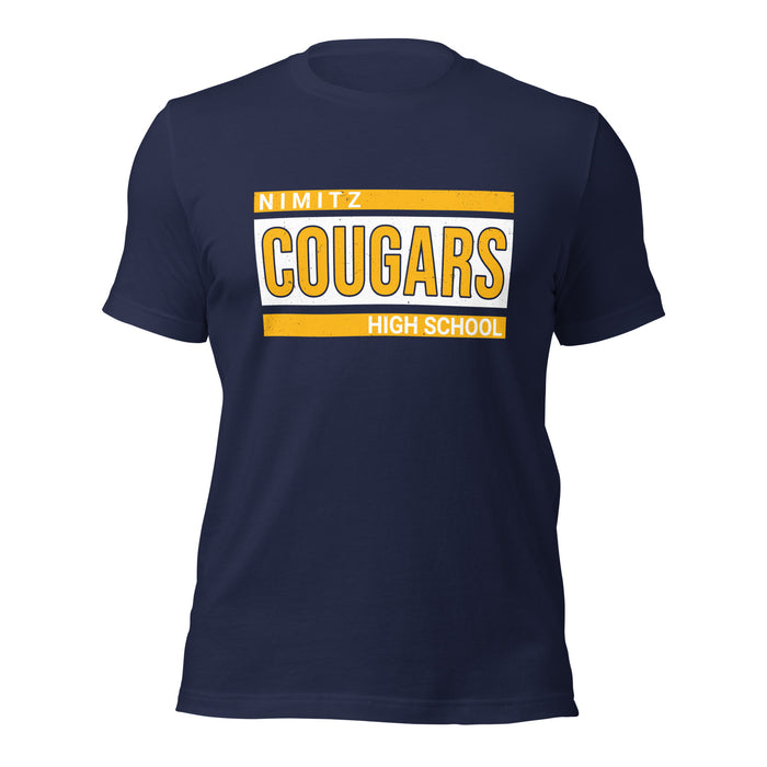 Nimitz High School Cougars Navy Blue Premium Unisex T-shirt 098