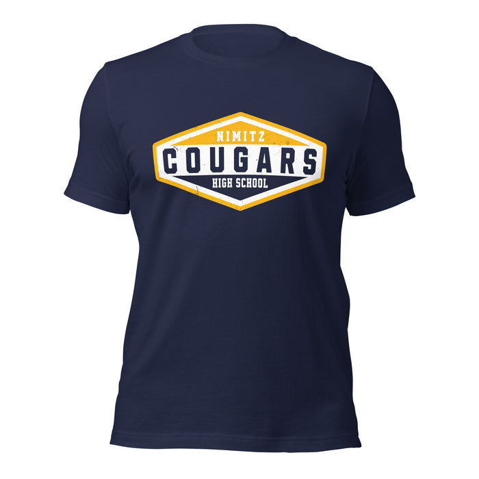 Nimitz High School Cougars Navy Blue Premium Unisex T-shirt 009