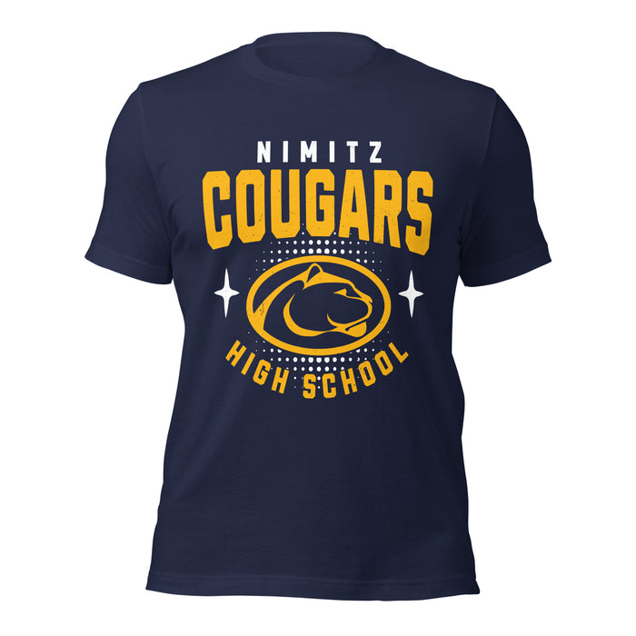Nimitz High School Cougars Navy Blue Premium Unisex T-shirt 204