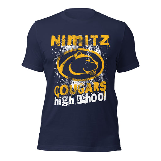 Nimitz High School Cougars Navy Blue Premium Unisex T-shirt 205