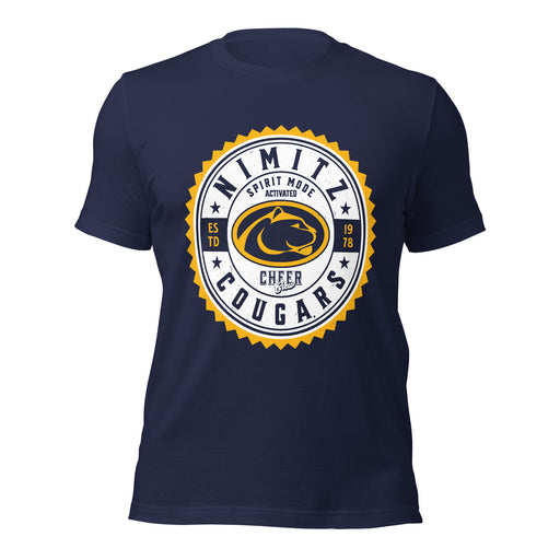 Nimitz High School Cougars Navy Blue Premium Unisex T-shirt 203