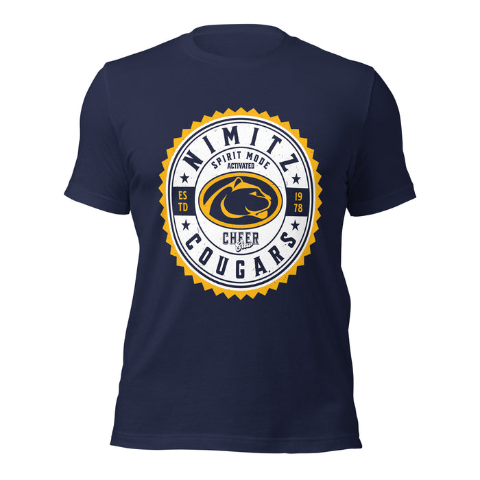 Nimitz High School Cougars Navy Blue Premium Unisex T-shirt 203