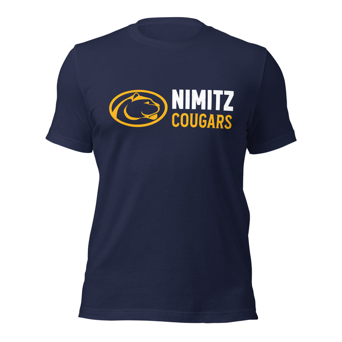 Nimitz High School Cougars Navy Blue Premium Unisex T-shirt 200