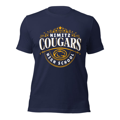 Nimitz High School Cougars Navy Blue Premium Unisex T-shirt 211