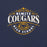 Close-up view of Nimitz High School Cougars Navy Blue Premium Unisex T-shirt 211