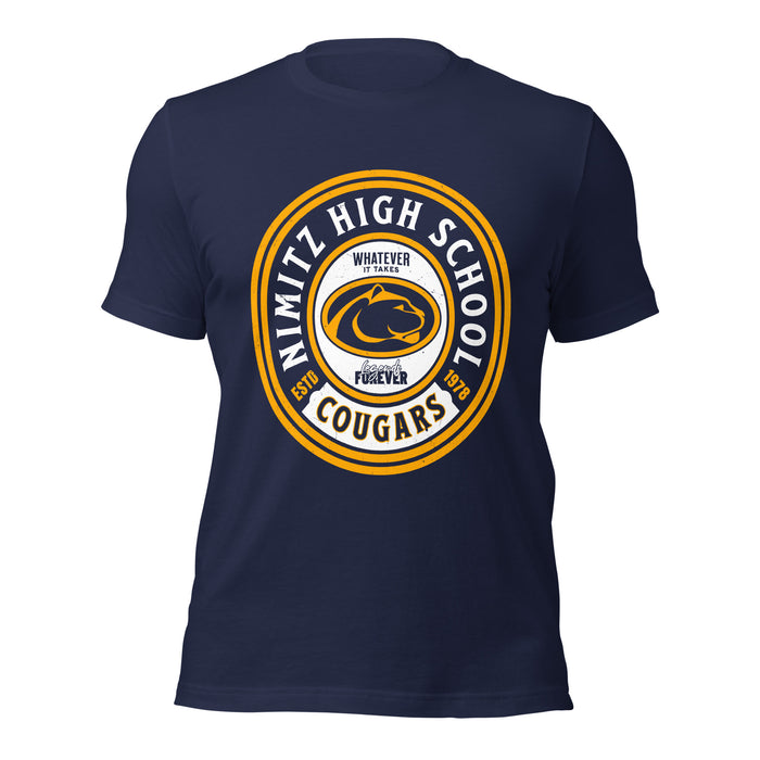 Nimitz High School Cougars Navy Blue Premium Unisex T-shirt 220