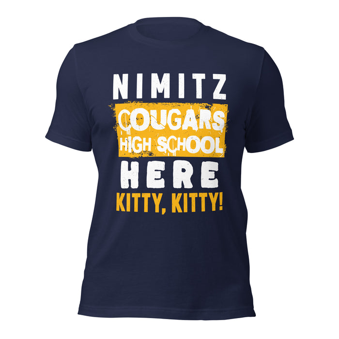 Nimitz High School Cougars Navy Blue Premium Unisex T-shirt 231
