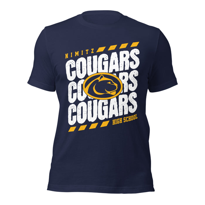 Nimitz High School Cougars Navy Blue Premium Unisex T-shirt 223