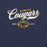 Close-up view of Nimitz High School Cougars Navy Blue Premium Unisex T-shirt 226