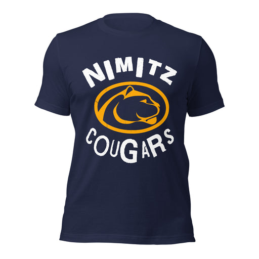 Nimitz High School Cougars Navy Blue Premium Unisex T-shirt 228
