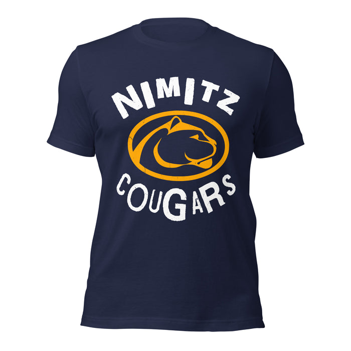 Nimitz High School Cougars Navy Blue Premium Unisex T-shirt 228