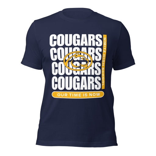 Nimitz High School Cougars Navy Blue Premium Unisex T-shirt 235
