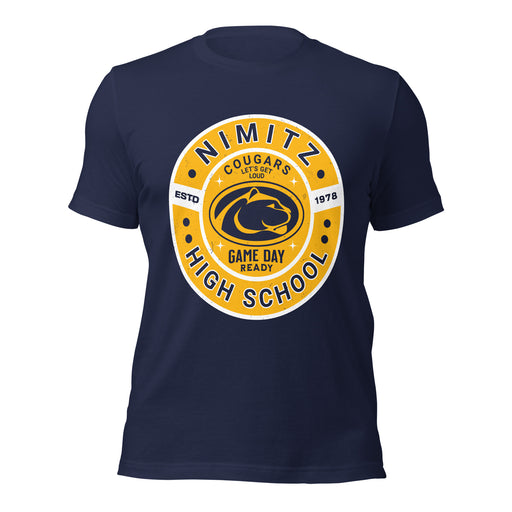 Nimitz High School Cougars Navy Blue Premium Unisex T-shirt 239
