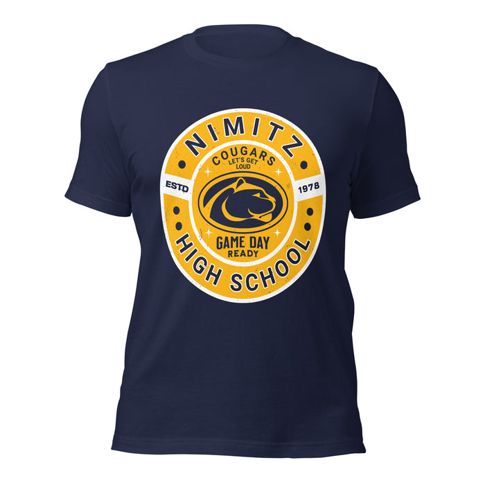 Nimitz High School Cougars Navy Blue Premium Unisex T-shirt 239