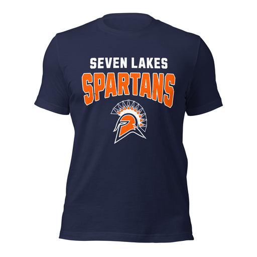 Seven Lakes High School Spartans Navy Blue Premium Unisex T-shirt 234