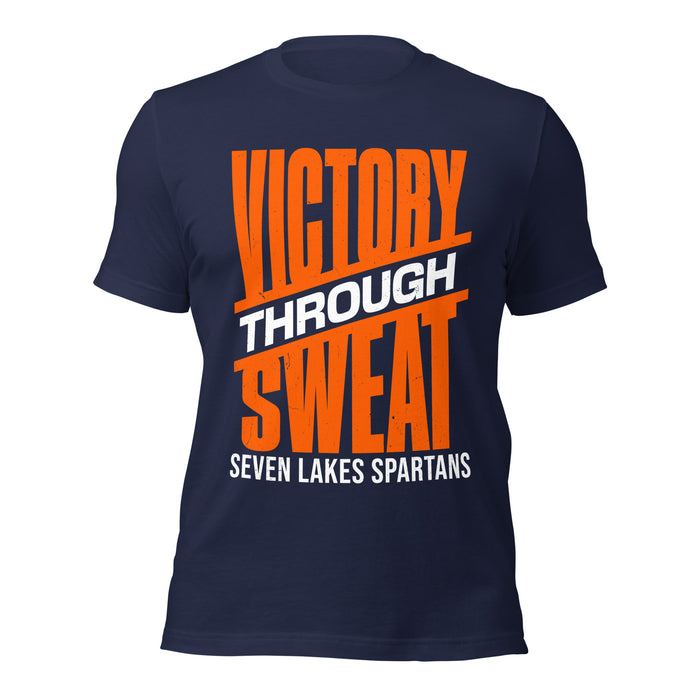 Seven Lakes High School Spartans Navy Blue Premium Unisex T-shirt 241