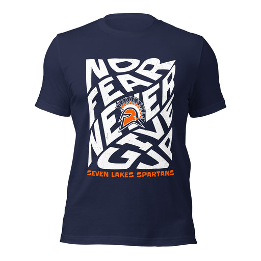 Seven Lakes High School Spartans Navy Blue Premium Unisex T-shirt 236