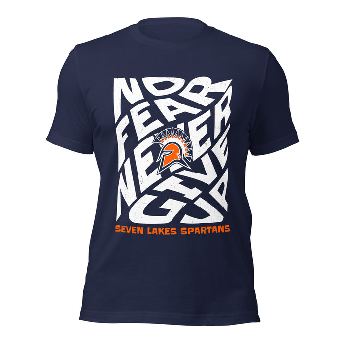 Seven Lakes High School Spartans Navy Blue Premium Unisex T-shirt 236