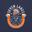 Close-up view of Seven Lakes High School Spartans Navy Blue Premium Unisex T-shirt 229