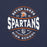 Close-up view of Seven Lakes High School Spartans Navy Blue Premium Unisex T-shirt 218