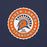 Close-up view of Seven Lakes High School Spartans Navy Blue Premium Unisex T-shirt 216