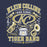 Close-up view of Klein Collins High School Tiger Band Navy Blue Premium T-shirt 002