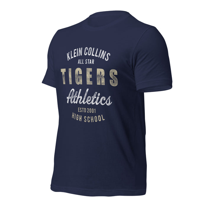 Klein Collins High School Tigers Premium Navy T-shirt 34