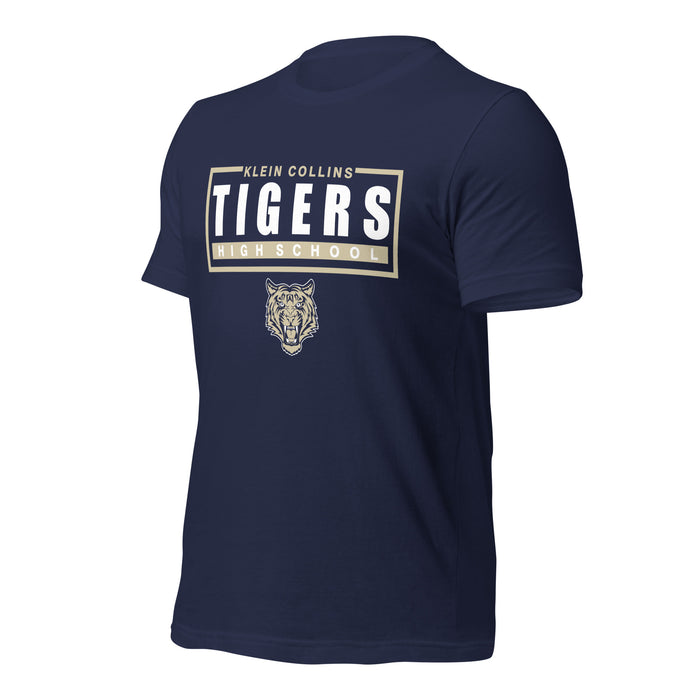 Klein Collins High School Tigers Premium Navy T-shirt 49