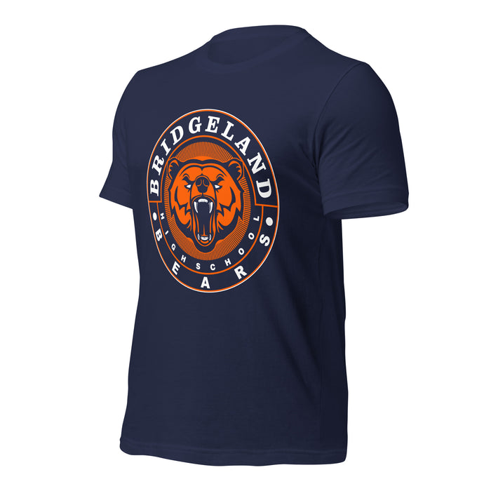 Bridgeland High School Bears Premium Navy Unisex T-shirt 02a