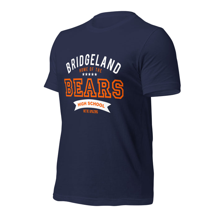 Bridgeland High School Bears Premium Navy Unisex T-shirt 96a