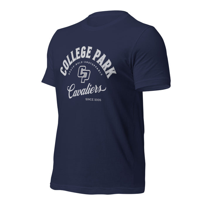 College Park High School Cavaliers Premium Navy Unisex T-shirt 201a