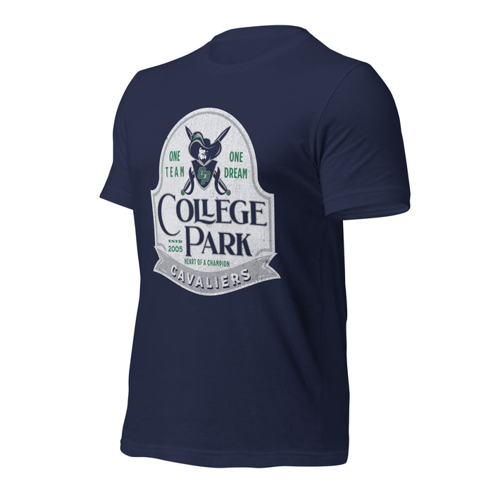 College Park High School Cavaliers Premium Navy Unisex T-shirt 208a