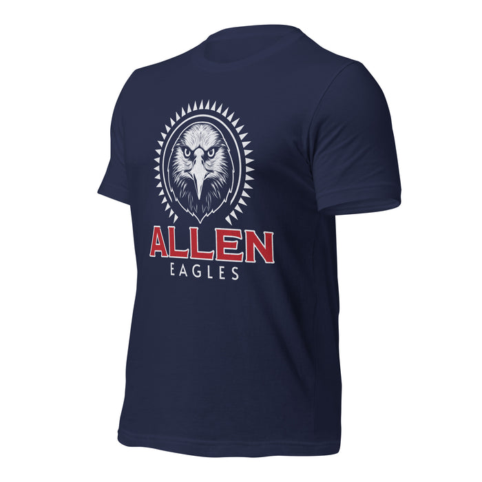 Allen High School Eagles Premium Navy Blue Unisex T-shirt 217a