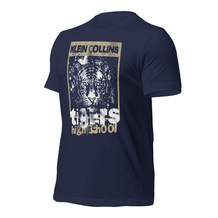 Klein Collins High School Tigers Premium Navy T-shirt 202a