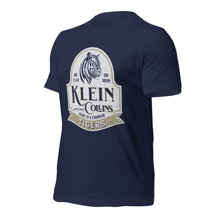 Klein Collins High School Tigers Premium Navy T-shirt 205a