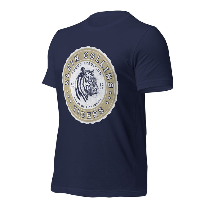 Klein Collins High School Tigers Premium Navy T-shirt 209a