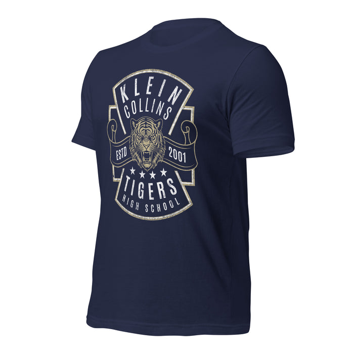 Klein Collins High School Tigers Premium Navy T-shirt 210a