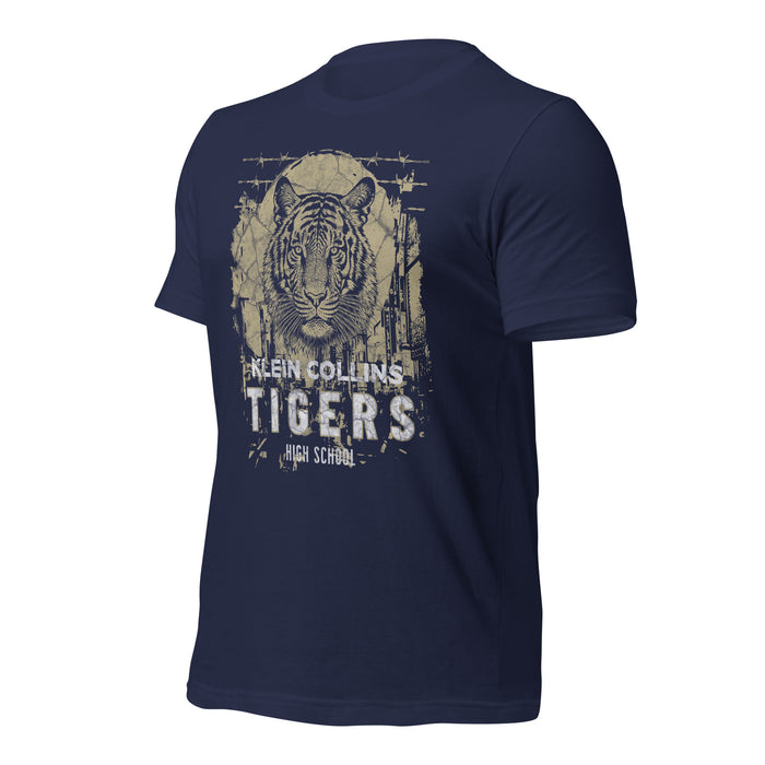 Klein Collins High School Tigers Premium Navy T-shirt 211a