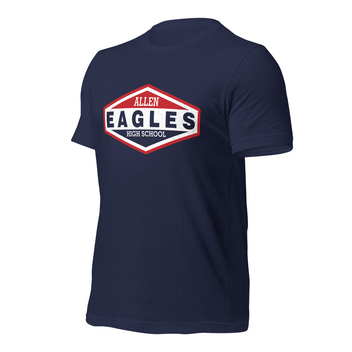 Allen High School Eagles Premium Navy Blue Unisex T-shirt 009a