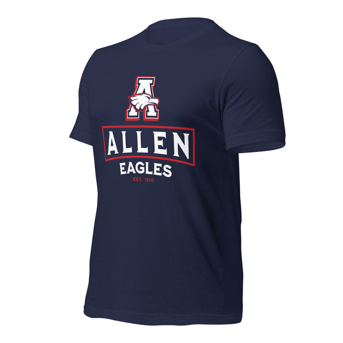 Allen High School Eagles Premium Navy Blue Unisex T-shirt 227a