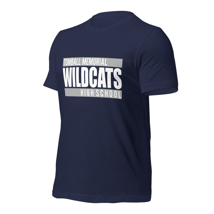 Tomball Memorial High School Wildcats Navy Premium Unisex T-shirt 098a