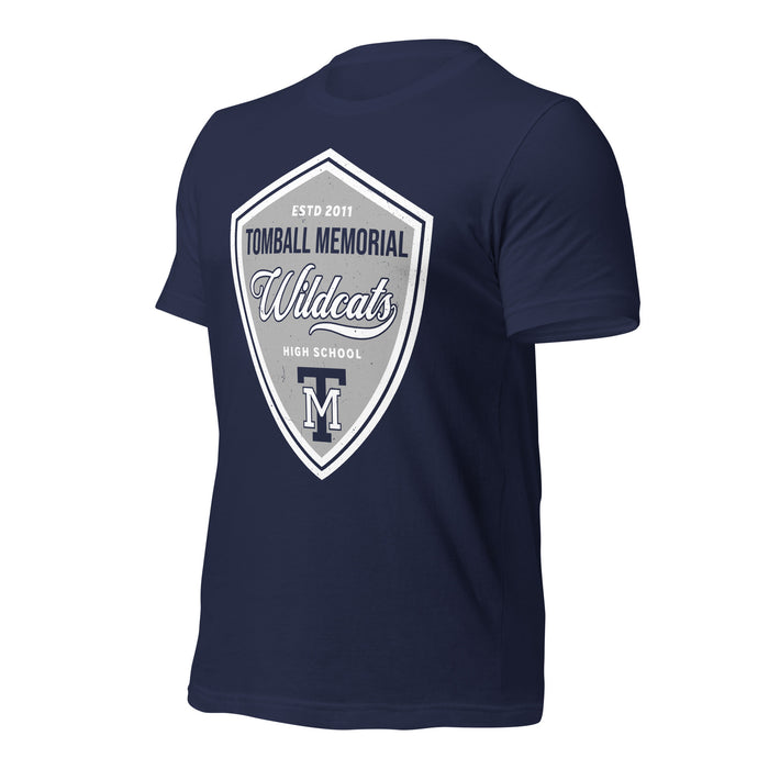 Tomball Memorial High School Wildcats Navy Premium Unisex T-shirt 225a