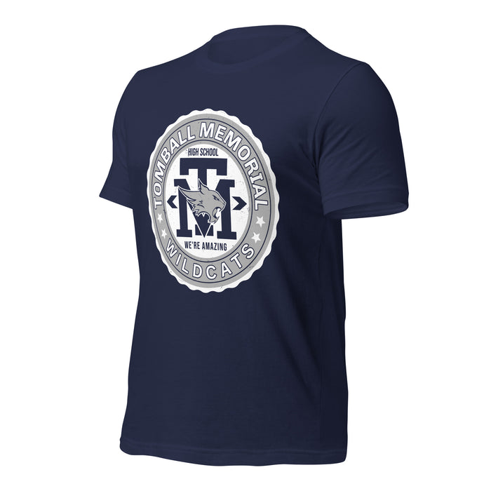 Tomball Memorial High School Wildcats Navy Premium Unisex T-shirt 216a