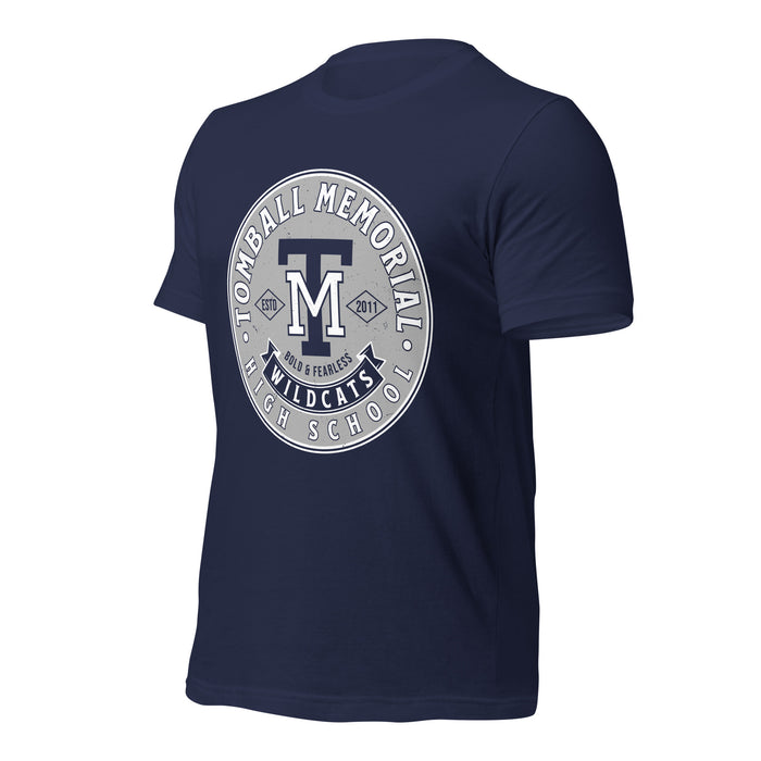 Tomball Memorial High School Wildcats Navy Premium Unisex T-shirt 215a