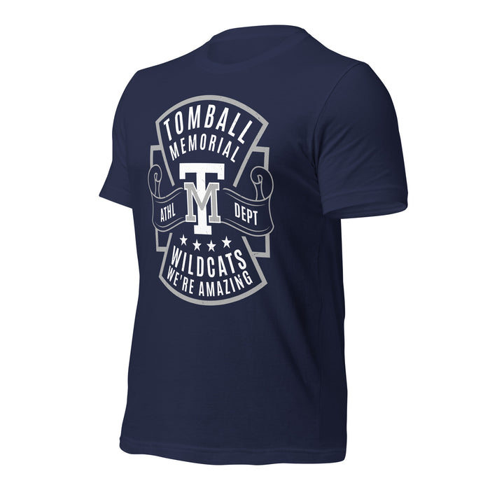 Tomball Memorial High School Wildcats Navy Premium Unisex T-shirt 207a