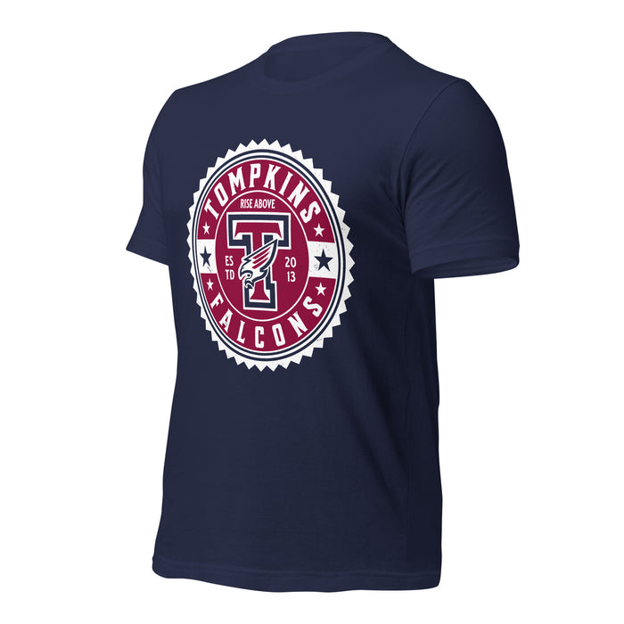 Tompkins High School Falcons Navy Premium Unisex T-shirt 203a