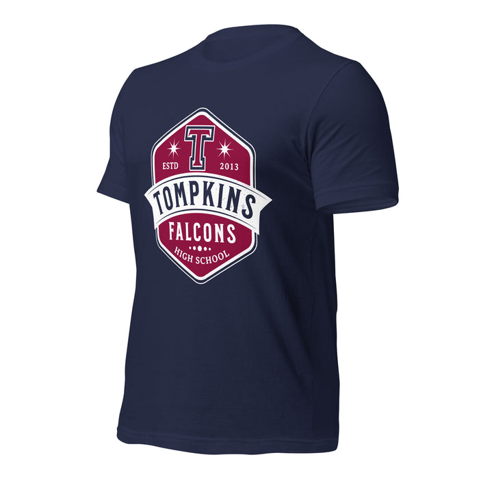 Tompkins High School Falcons Navy Premium Unisex T-shirt 209a