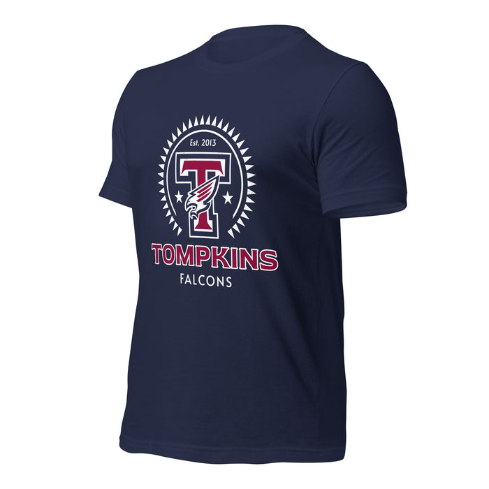 Tompkins High School Falcons Navy Premium Unisex T-shirt 226a