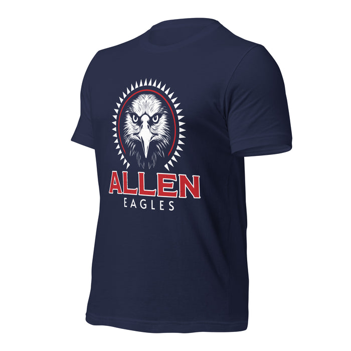 Allen High School Eagles Premium Navy Blue Unisex T-shirt 217a